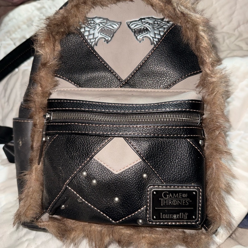Loungefly Game of Thrones Backpack - Black and Brown Jon Snow